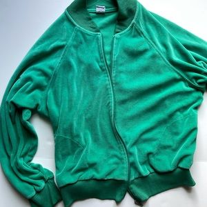 Vintage Velour Zip Up Jacket